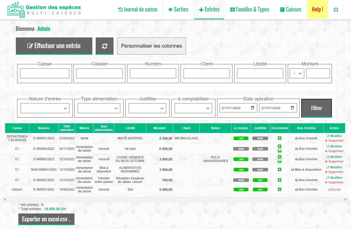 gestion de caisse maroc